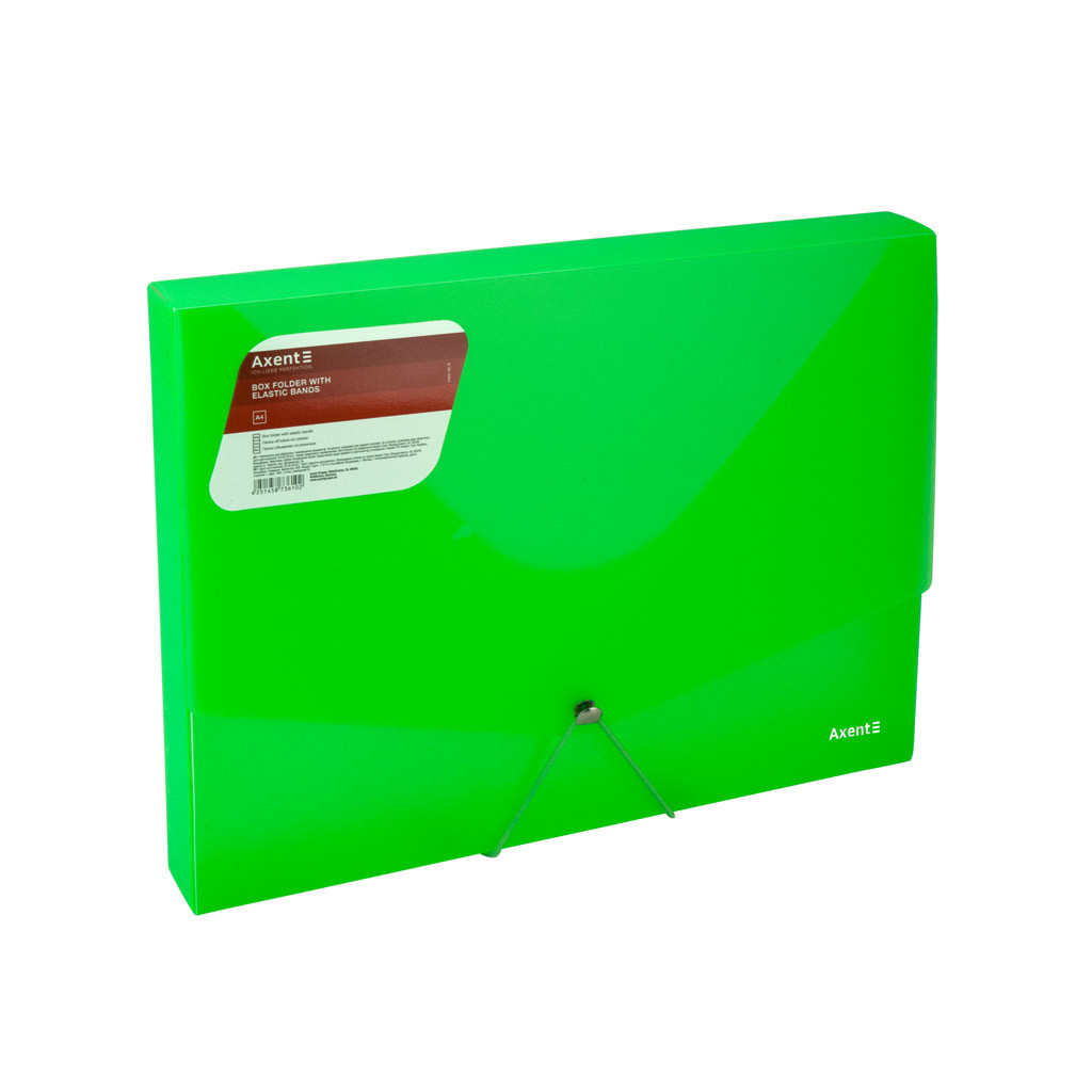 Папка на резинках Axent A4 800 мкм Transparent green (1502-26-A) - зображення 1