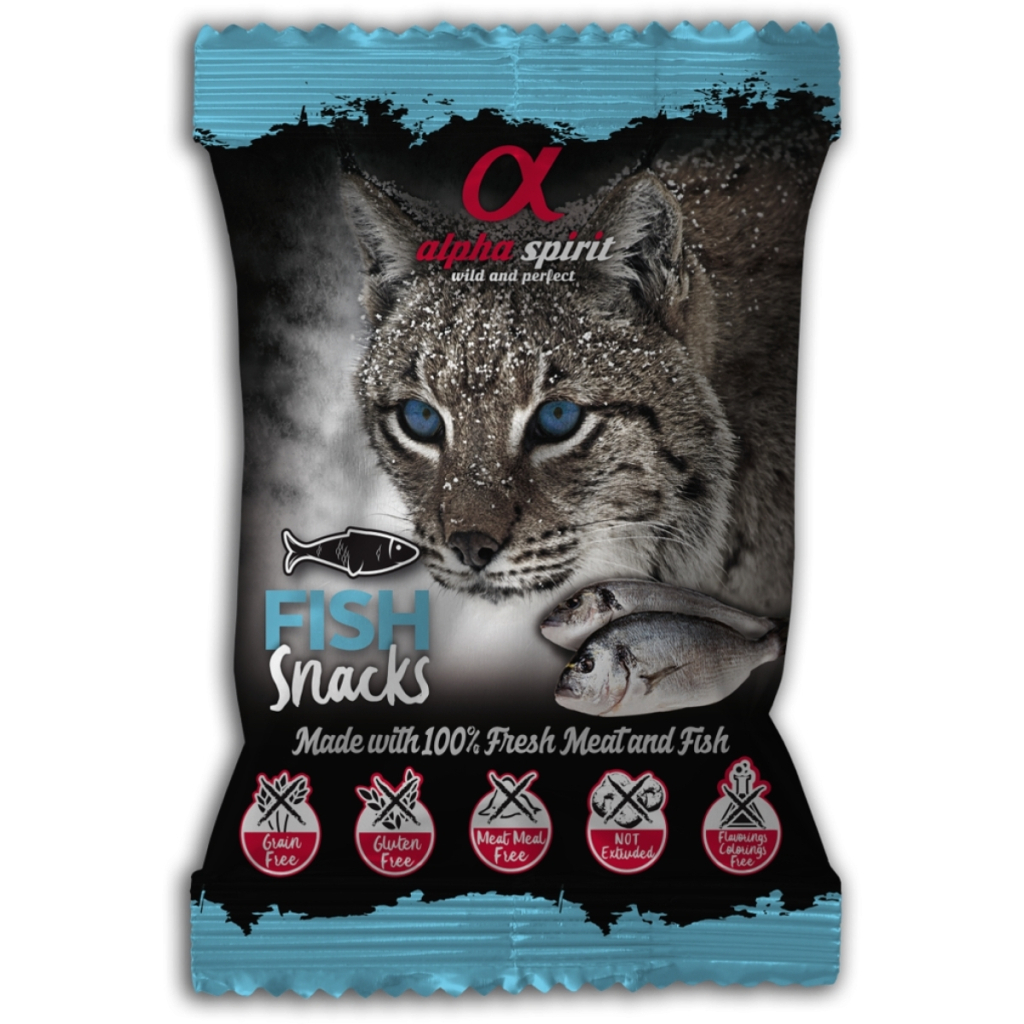 Ласощі для котів Alpha Spirit Fish Snacks 50 г (8436586310080) - зображення 1