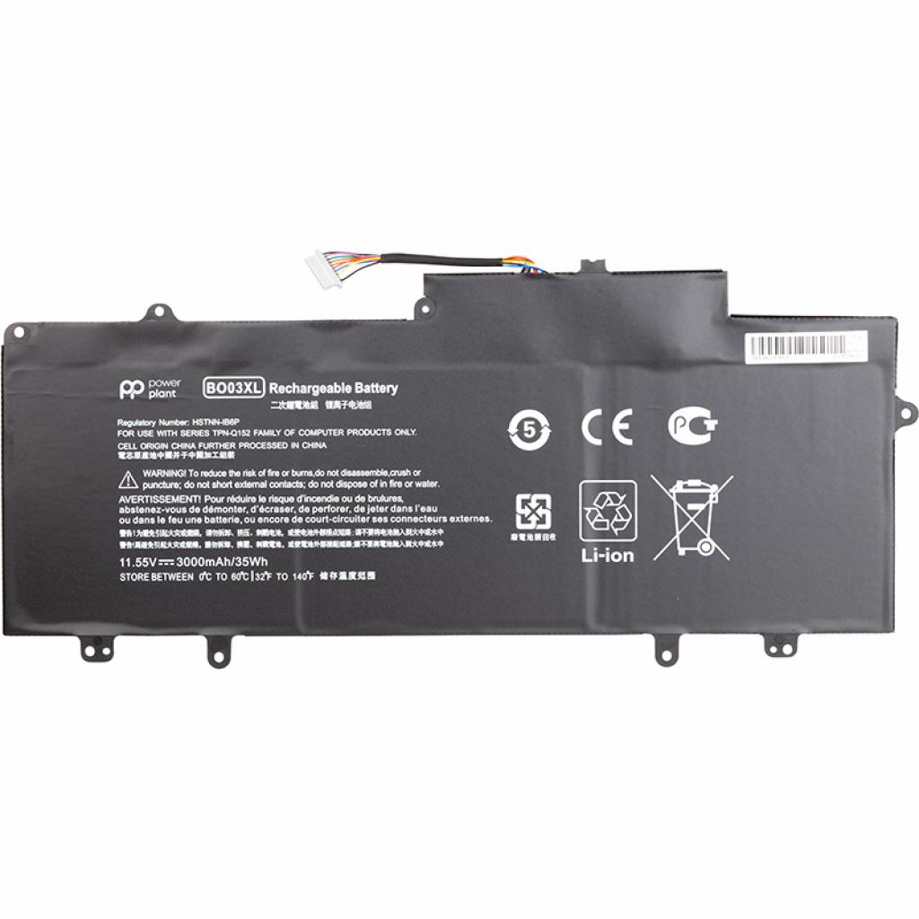 Акумулятор до ноутбука PowerPlant HP Chromebook 14 G3 (B003XL) 11.55V 3000mAh (NB461479) - зображення 1