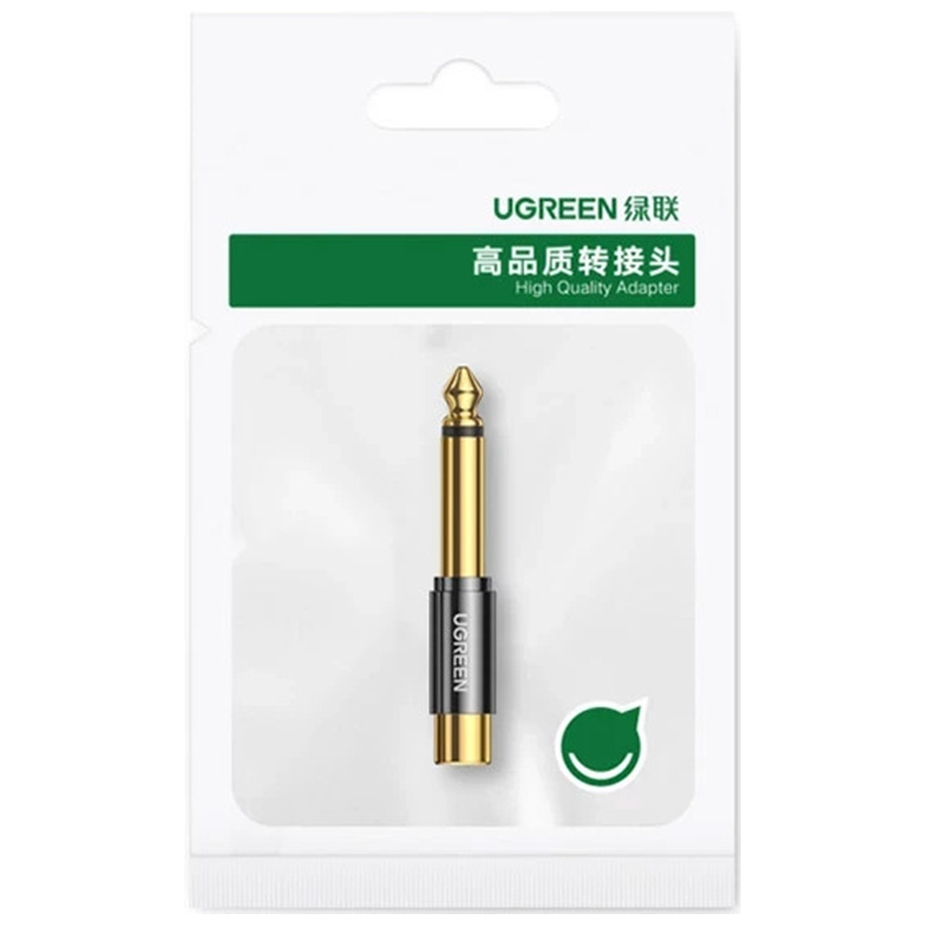 Перехідник 6.35mm M to RCA F AV169 black Ugreen (80731) - зображення 3