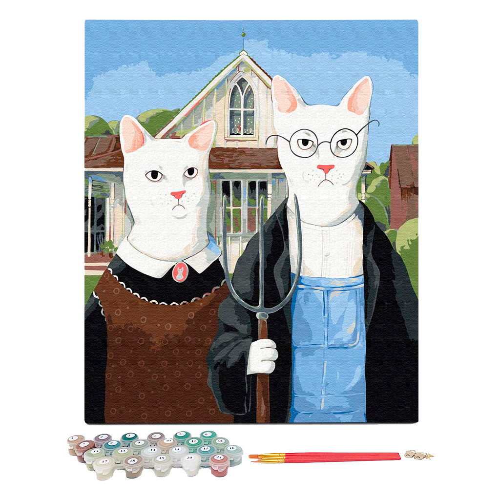 Картина по номерам Orner Українські Котики 40х50 см (orner-1526) - зображення 2