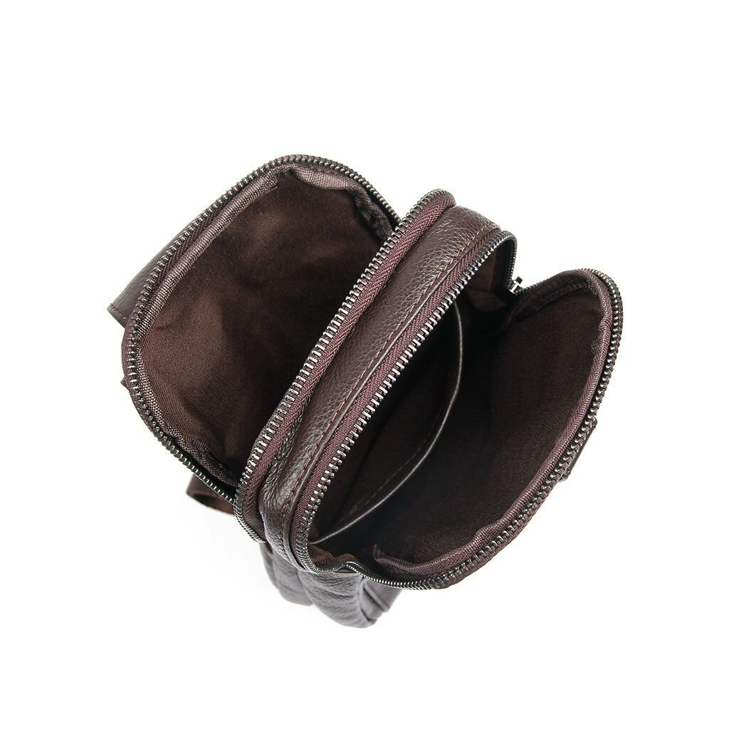 Сумка Vintage Шкіряна через плече Коричнева (14983) - зображення 9