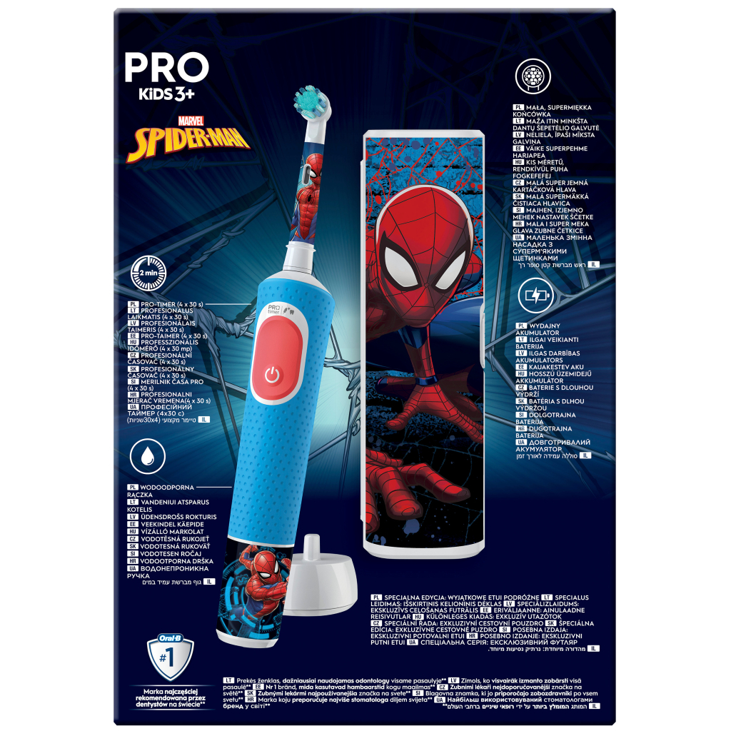 Електрична зубна щітка Oral-B D103.413.2KX Spiderman (8006540773567) - зображення 3
