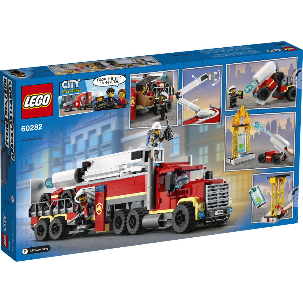 Конструктор LEGO City Fire Пожежний командний пункт 380 деталей (60282) - зображення 11