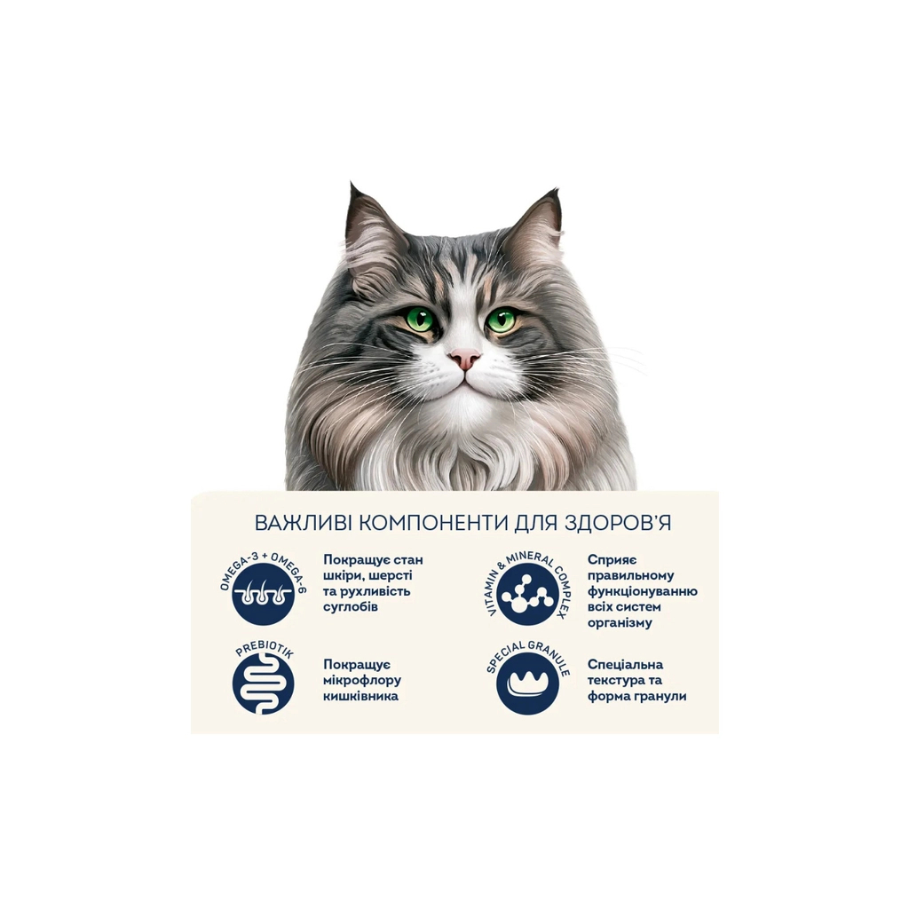 Сухий корм для кішок Home Food Hairball control For sterilised з індичкою та ягодами 1.6 кг (4820235020873) - зображення 4