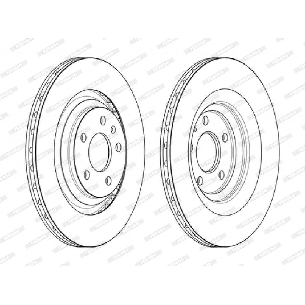 Гальмівний диск FERODO DDF2546C - зображення 2