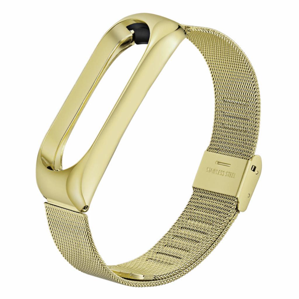 Ремінець до фітнес браслета BeCover Metal для Xiaomi Mi Smart Band 5 Gold (705148) - зображення 1