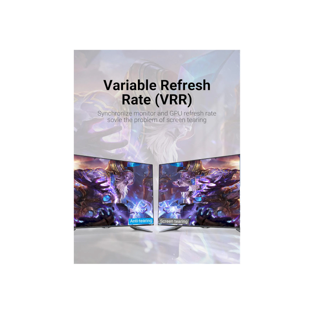 Кабель мультимедійний HDMI to HDMI 2.0m V2.1 8K 60Hz Silver Metal Type Vention (ALCIH) - зображення 7