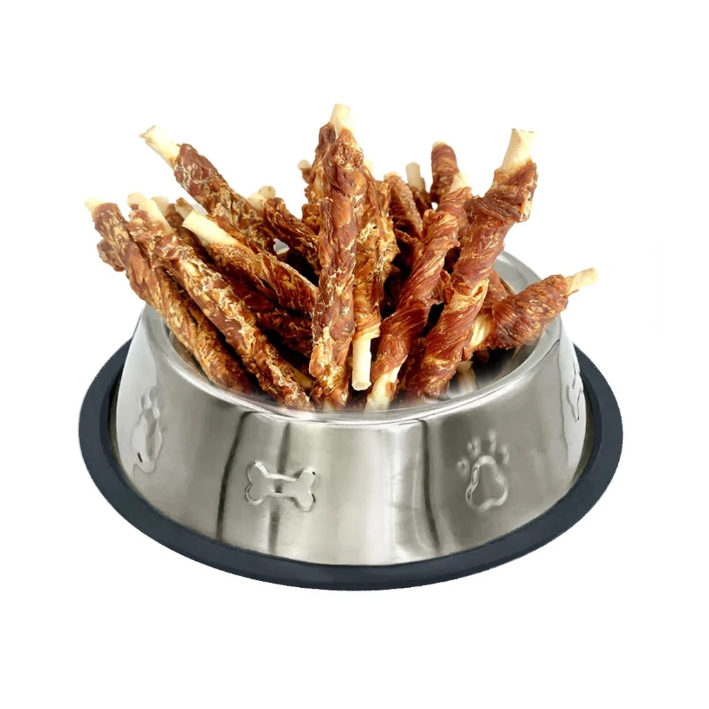 Ласощі для собак Lucky Star Куряче в'ялене м'ясо на кальцінованій паличці в тубі 500 г (4820144302268) - зображення 2