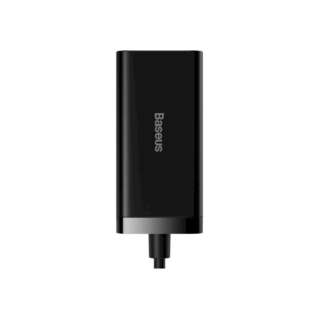 Зарядний пристрій Baseus 2xUSB-C 100W + 2xUSB GaN black (CCGP000101) - зображення 4