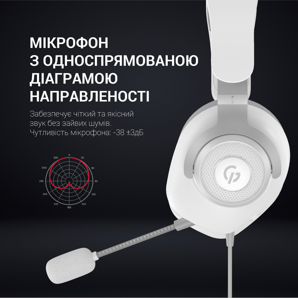 Навушники GamePro HS590W White - зображення 10