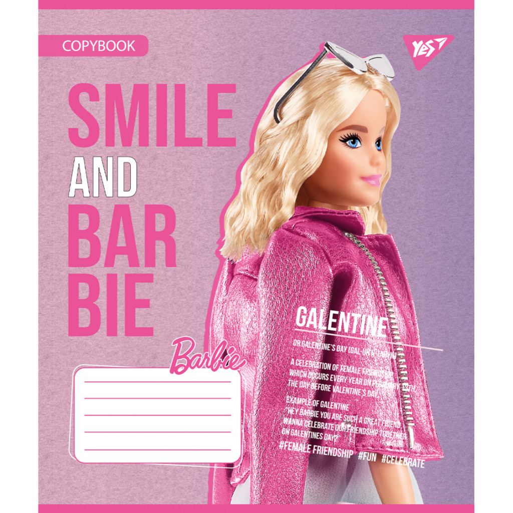 Зошит Yes Barbie 12 аркушів лінія (767224) - изображение 6