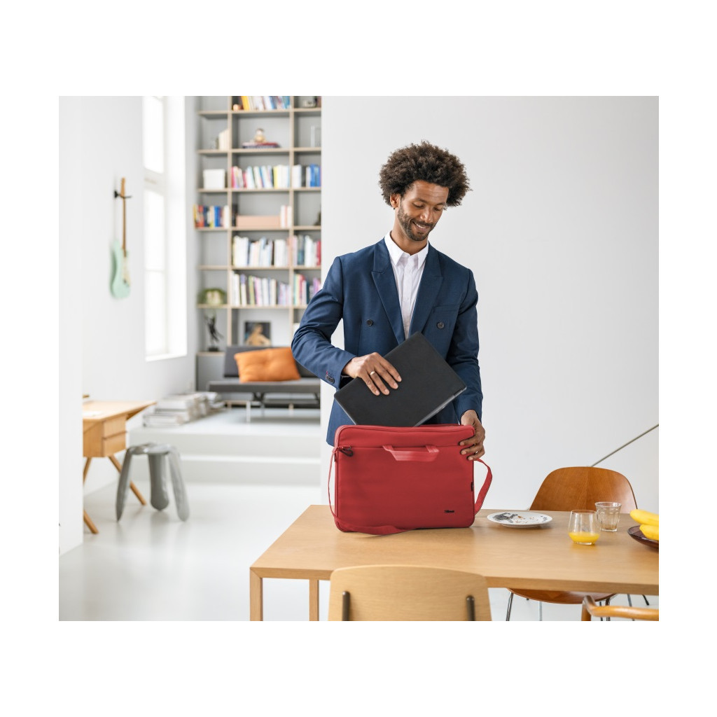 Сумка для ноутбука Trust 16" BOLOGNA ECO RED (24449) - зображення 3