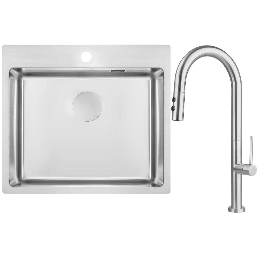 Мийка кухонна Deante Olfato ZPO_010B + зміш. BQO_F72M (ZPOE010B) - зображення 1