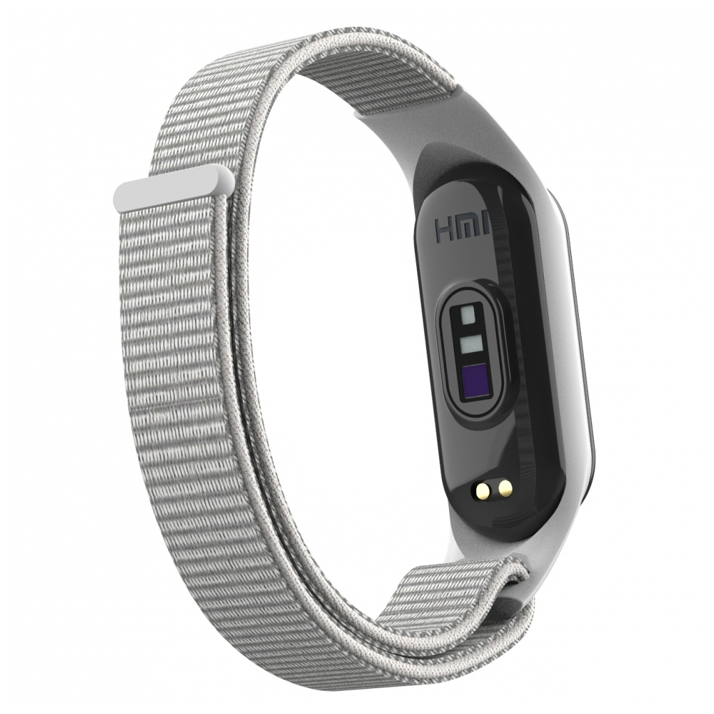 Ремінець до фітнес браслета Armorstandart нейлоновий для Xiaomi Mi Band 7/6/5/4 White (ARM67840) - зображення 2