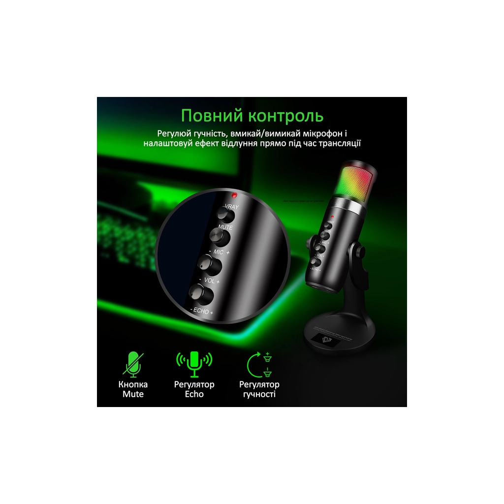 Мікрофон Vertux Marshal USB Black (marshal.black) - зображення 8