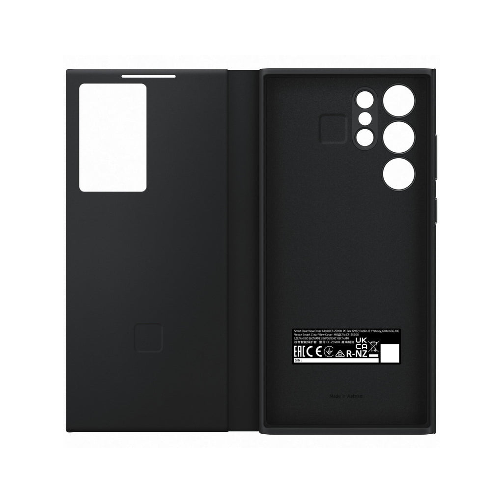Чохол до мобільного телефона Samsung Smart Clear View Cover Galaxy S22 Ultra Black (EF-ZS908CBEGRU) - зображення 4