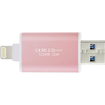 USB флеш накопичувач Transcend 128GB JetDrive Go 300 Rose Gold USB 3.1/Lightning (TS128GJDG300R) - зображення 5