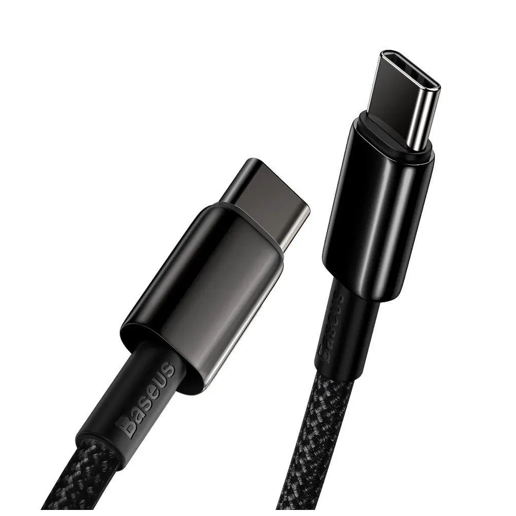 Дата кабель USB-C to USB-C 1.0m 100W black Baseus (CATWJ-01) - зображення 4
