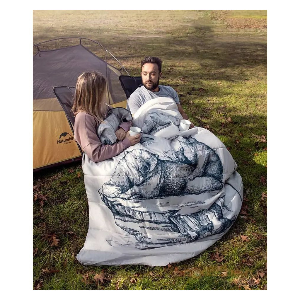 Спальний мішок Naturehike двомісний NH21MSD06 темно-синій (6927595795323) - зображення 5