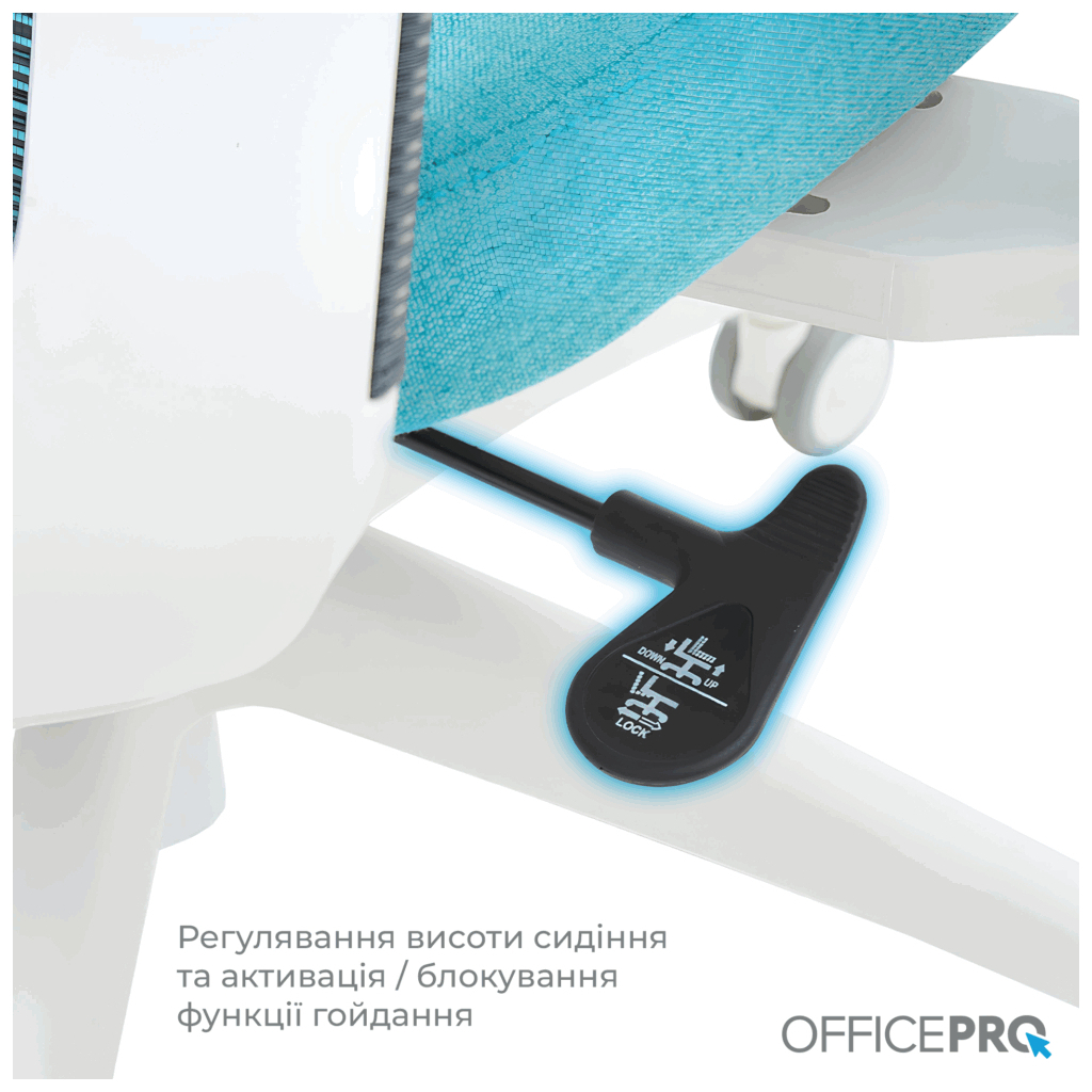 Офісне крісло OfficePro Balance OC550-W-DG-BL (OC550-W-DG-BL) - зображення 9