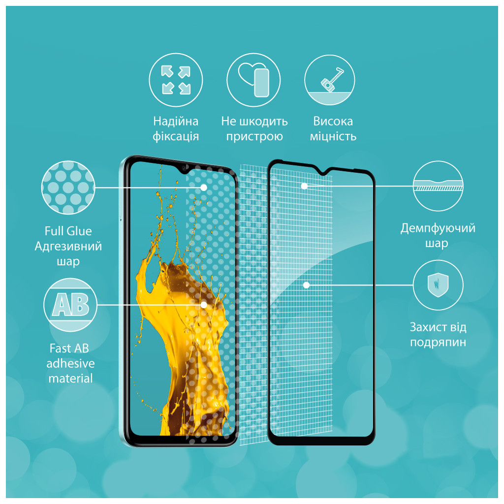 Скло захисне Piko Full Glue Tecno Spark Go 2023 (1283126564857) - зображення 4