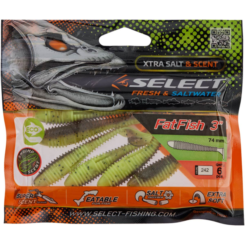 Силікон рибальський Select FatFish 3" 242 (6 шт/уп) (1870.71.96) - зображення 2