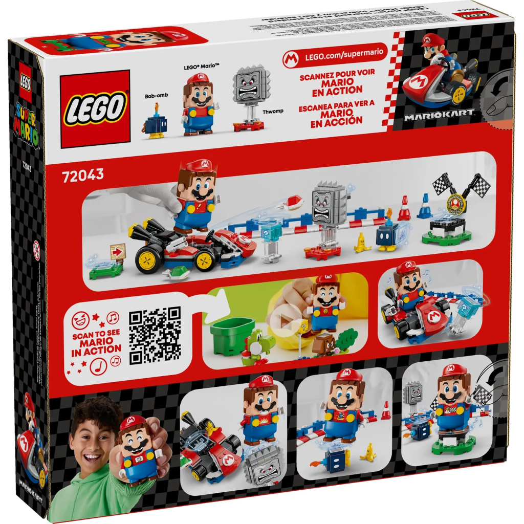 Конструктор LEGO Super Mario Mario Kart – Interactive Mario та Standard Kart (72043) - зображення 8
