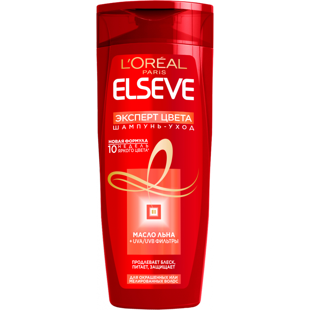 Шампунь Elseve Колір і Блиск для фарбованого та мелірованого волосся 400 мл (3600521238653) - зображення 1