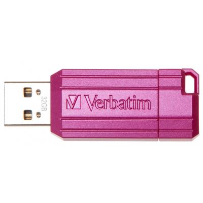 USB флеш накопичувач Verbatim 32GB STORE'N'GO PIN STRIPE PINK USB 2.0 (49056) - зображення 2