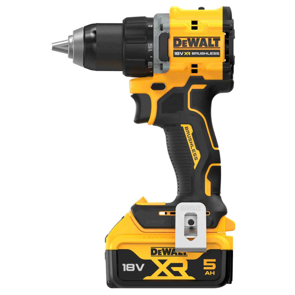 Шуруповерт DeWALT XR Li-Ion 18V, 2x5Ah, 74 Нм, 0-450/0-1650 об/хв, 1.12 кг, TSTAK (DCD794P2T) - зображення 3