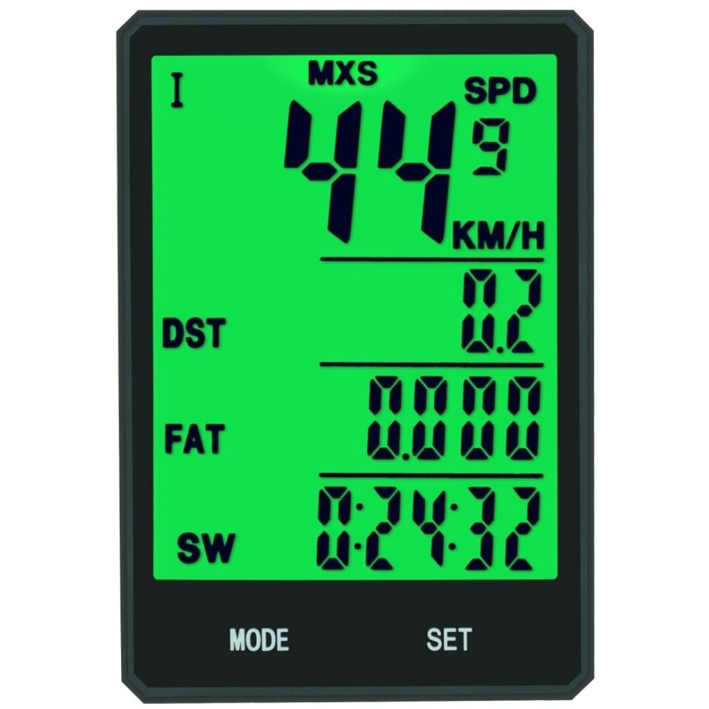 Велокомп'ютер YS 606С з підсвіткою, великий дисплей 19 функцій (S-011) - зображення 1