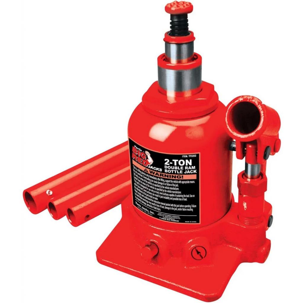 Домкрат Torin гідравлічний двуштоковий 2т 150-370 мм низькопрофільний (TF0202) - зображення 2