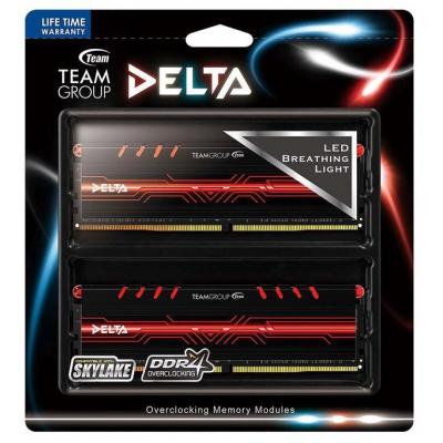 Модуль пам'яті для комп'ютера DDR4 32GB (2x16GB) 2400 MHz Delta Red LED Team (TDTRD432G2400HC15BDC01) - зображення 4
