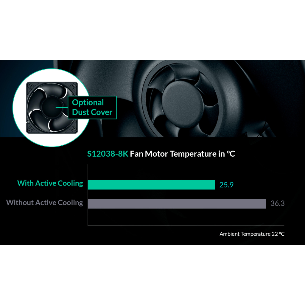 Кулер до корпусу Arctic S12038-8K (ACFAN00294A) - зображення 7