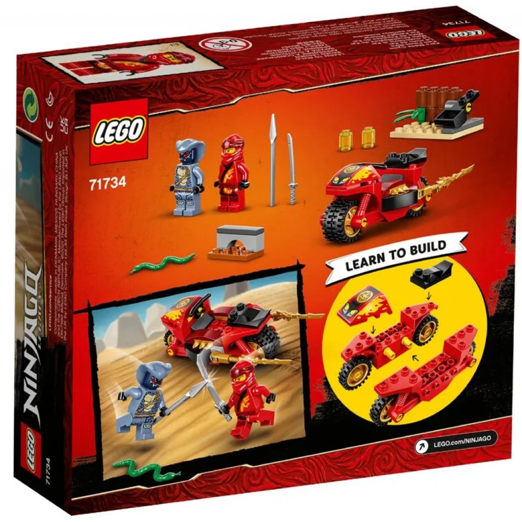 Конструктор LEGO Ninjago Мотоцикл Кая 54 деталі (71734) - зображення 2