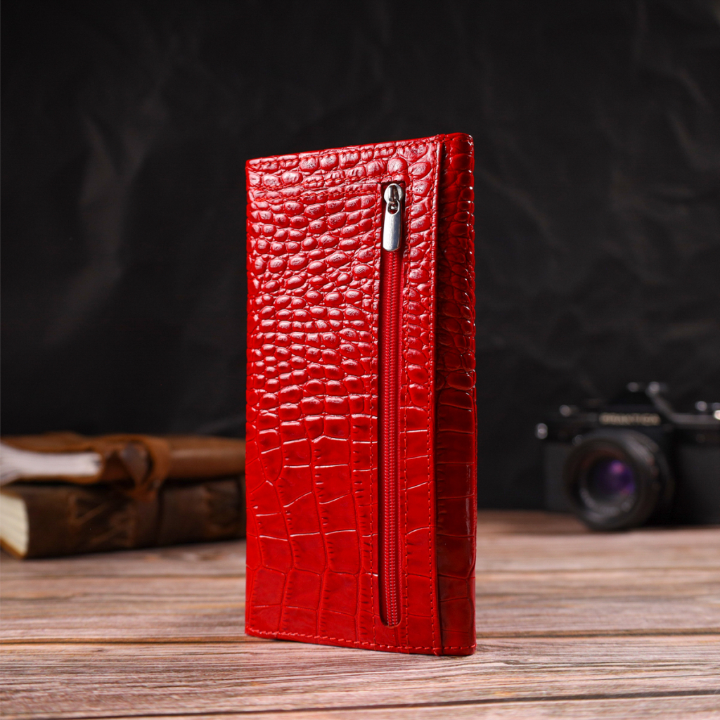 Портмоне Canpellini З натуральної шкіри Червоне (21699) - зображення 8