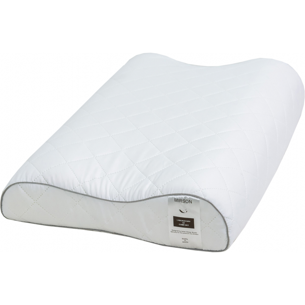 Подушка MirSon ортопедична 6020 Steep Line Silver 58х40х10.5 (2200003261226) - изображение 1