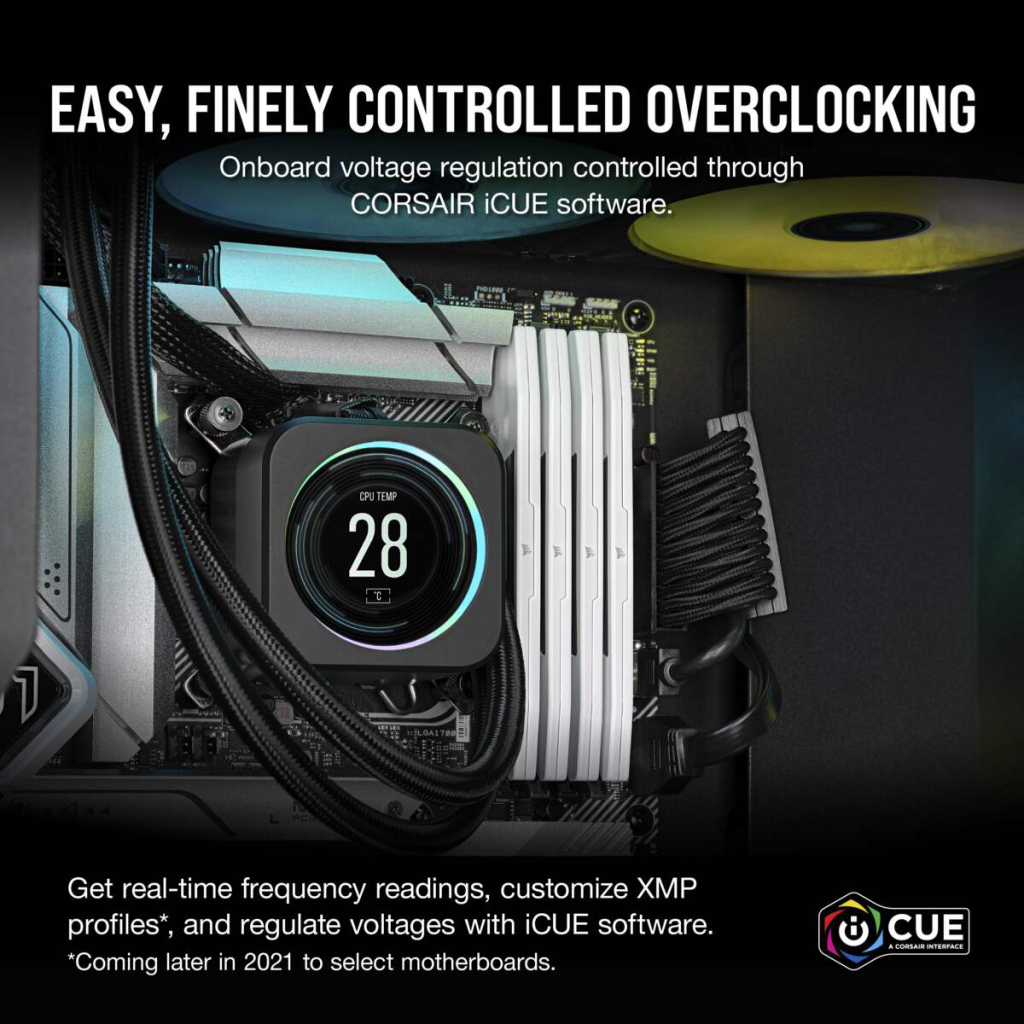 Модуль пам'яті для комп'ютера DDR5 32GB (2x16GB) 5200 MHzVengeance White Corsair (CMK32GX5M2B5200C40W) - зображення 4