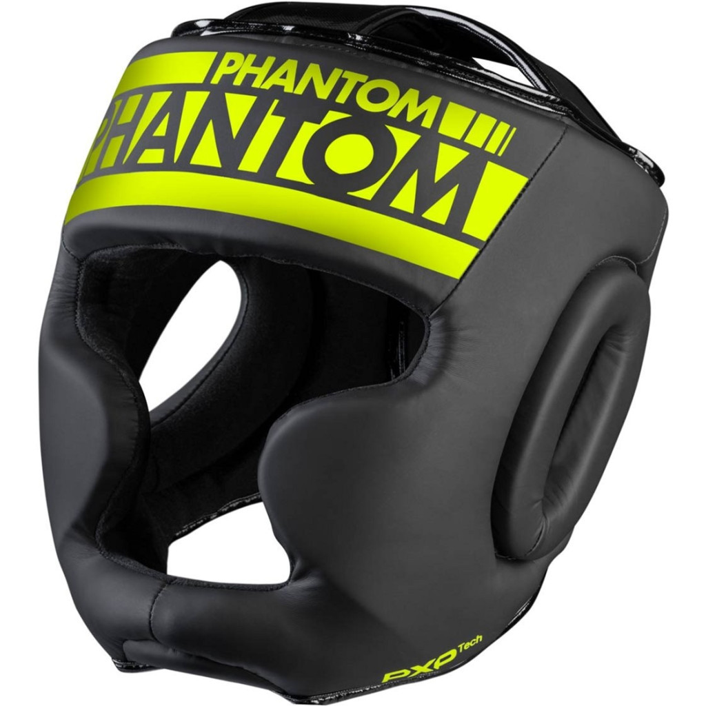 Боксерський шолом Phantom APEX Full Face Neon One Size Black/Yellow (PHHG2303) - зображення 1