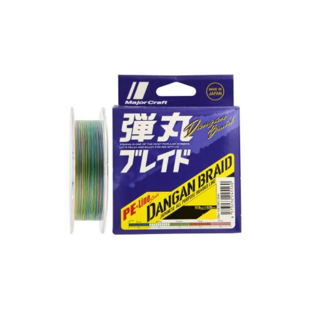 Шнур Major Craft Dangan Braid X8 150m MultiCam 1.5/0.19mm 30lb/12.3kg (772.73.54) - зображення 1