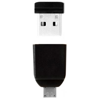 USB флеш накопичувач Verbatim 16GB OTG Black USB 2.0 (49821) - зображення 2