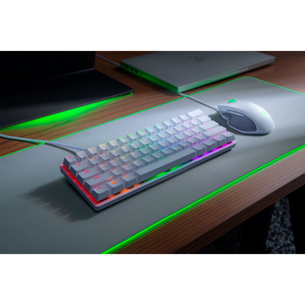 Клавіатура Razer Huntsman mini Mercury Red Switch USB RU White (RZ03-03392200-R3R1) - зображення 3