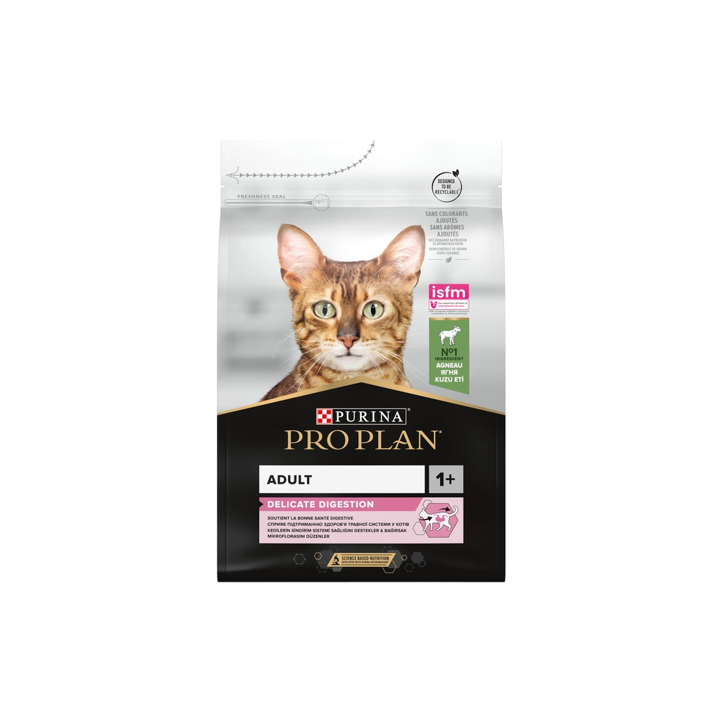Сухий корм для кішок Purina Pro Plan Delicate Lamb зі смаком ягняти 3 кг (7613035846708) - зображення 1