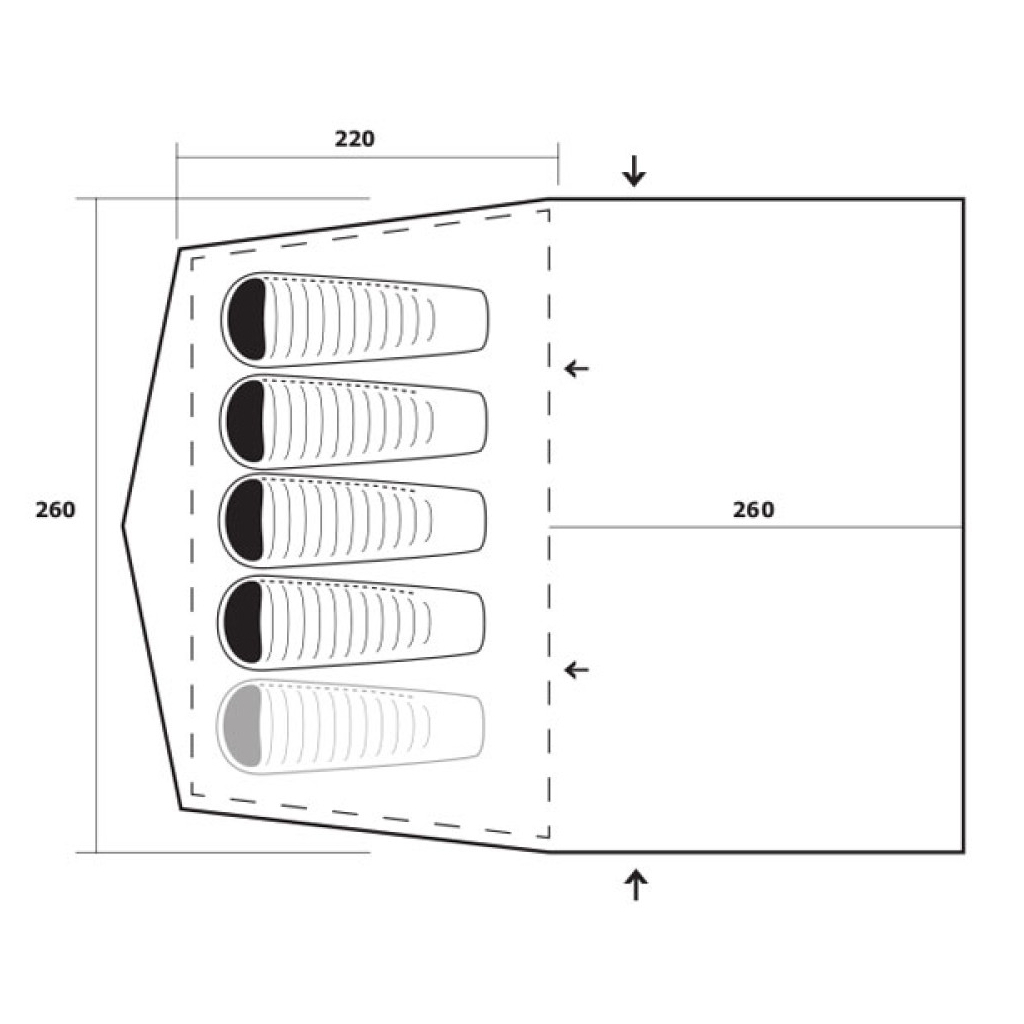 Намет Trimm Arizona II dark lagoon/dark grey (001.009.0054) - изображение 2