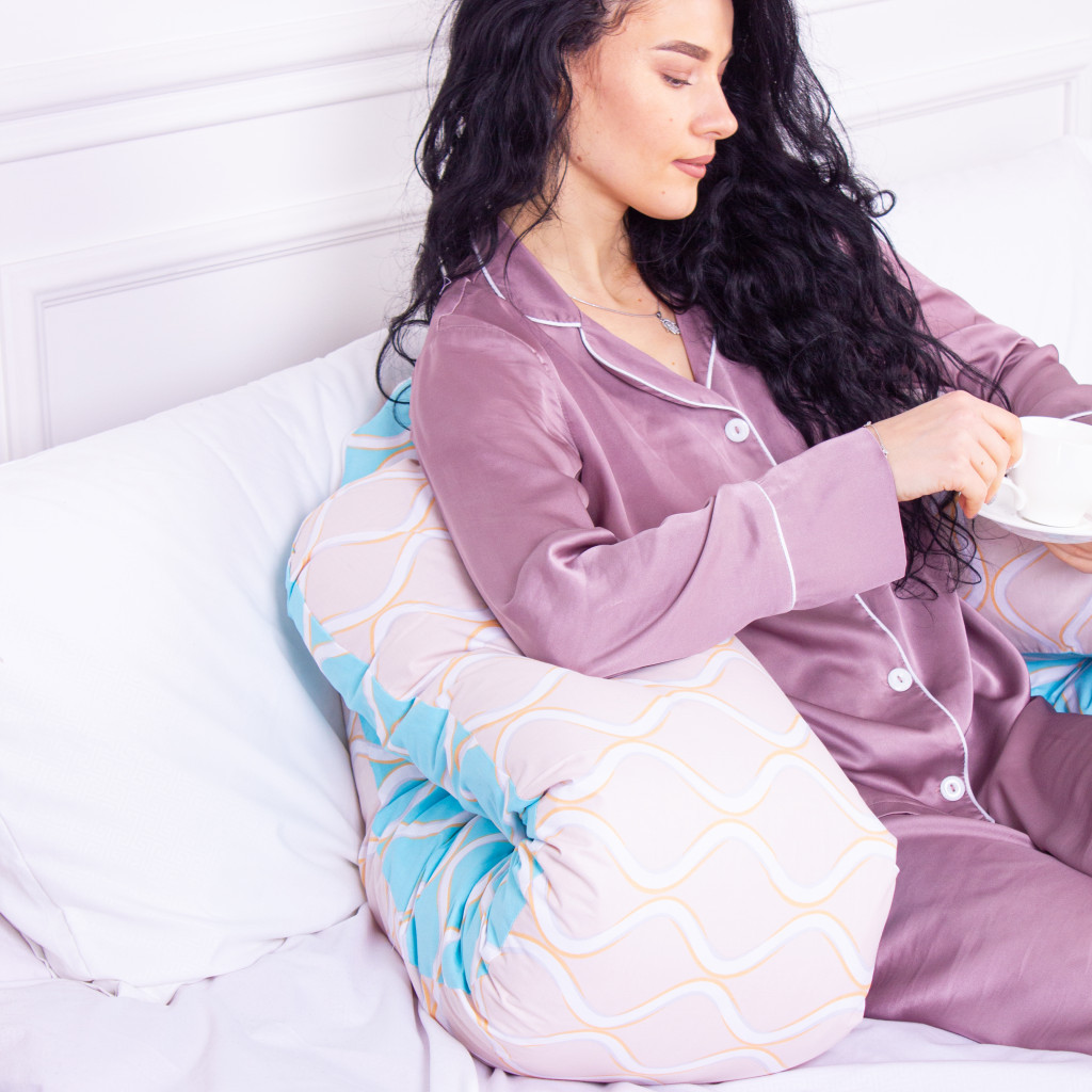 Подушка MirSon для вагітних та відпочинку Naturale Line Print №8004 U-подібна Gracia (2200006178224) - изображение 5