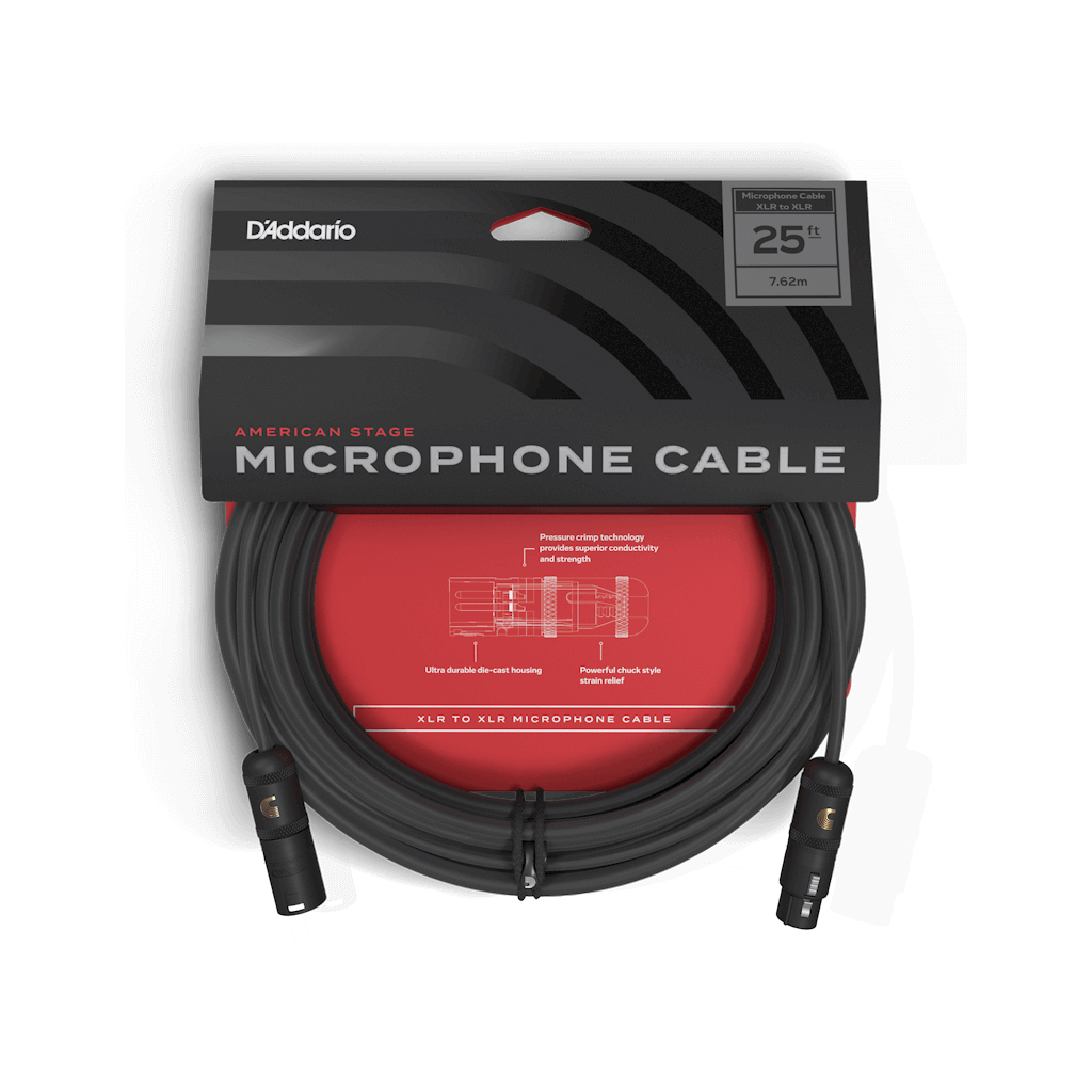 Мікрофонний кабель D'Addario American Stage Microphone Cable 7.5m (PW-AMSM-25) - зображення 1