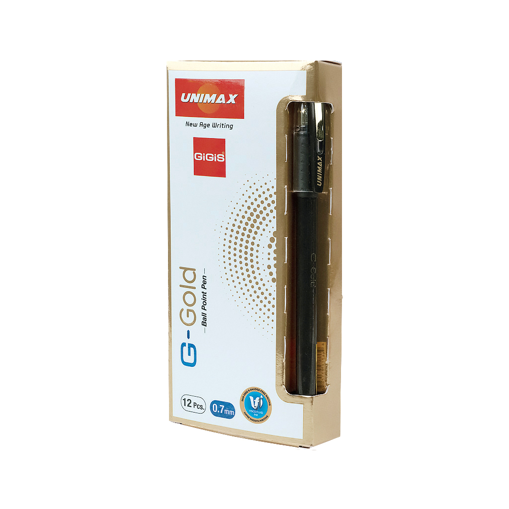 Ручка кулькова Unimax G-Gold, чорна (UX-139-01) - зображення 3