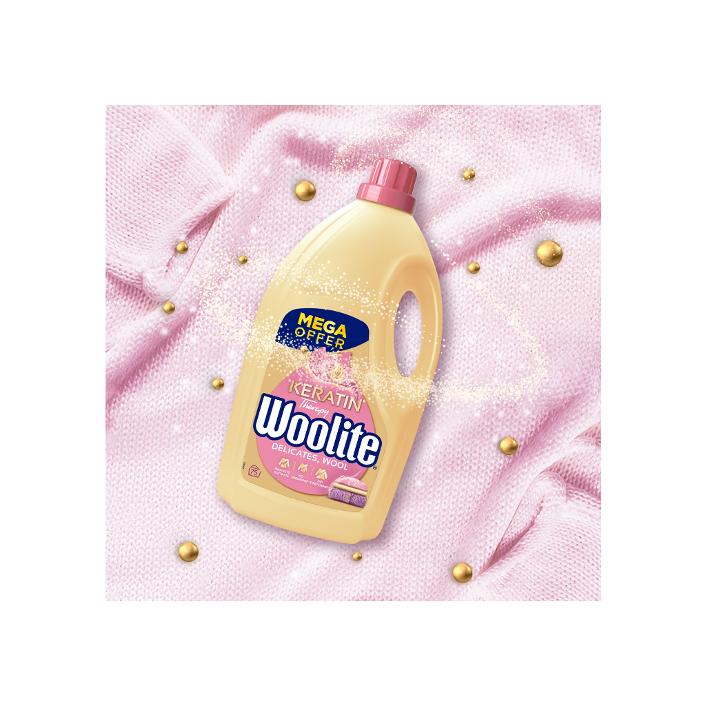 Гель для прання Woolite Для вовни та делікатних тканин З кератином 4.5 л (5908252004546) - зображення 3