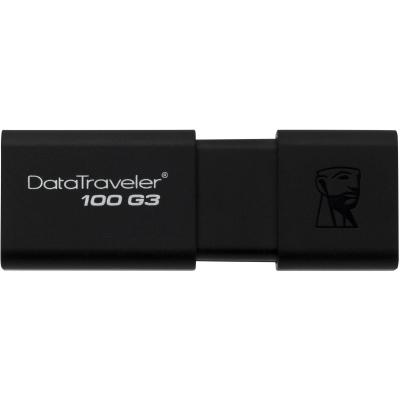 USB флеш накопичувач Kingston 256GB DT 100 G3 Black USB 3.0 (DT100G3/256GB) - зображення 1